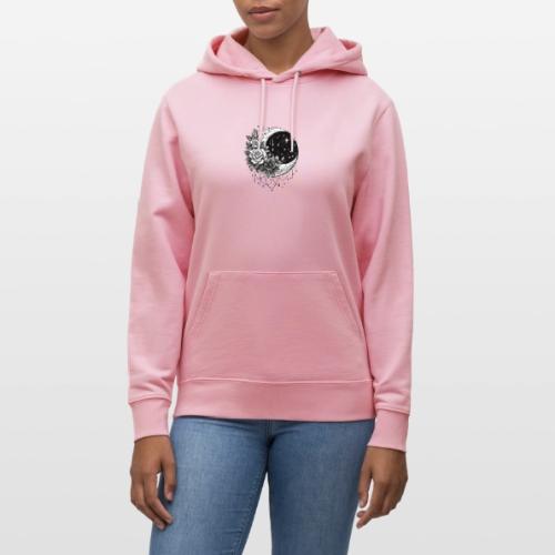 Crescent Moon Floral - Heavyweight Unisex Hoodie CRUISER by Stanley/Stella