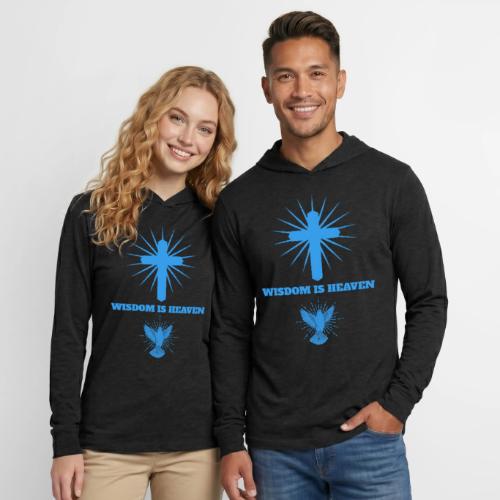 Wisdom Is Heaven - Unisex Long Sleeve Hoodie Shirt