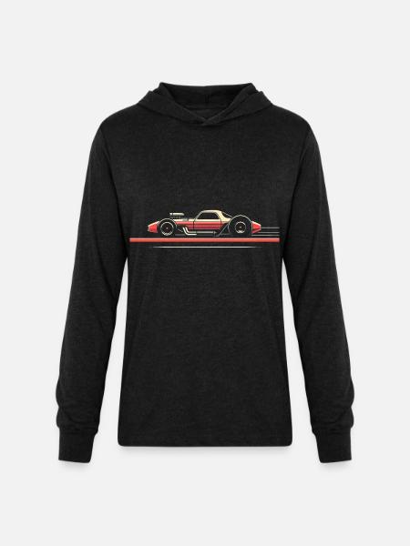 Grand Prix Speedster - Unisex Long Sleeve Hoodie Shirt - heather black
