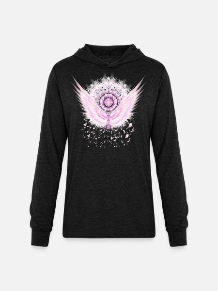 Sakura 01 - Unisex Long Sleeve Hoodie Shirt - heather black