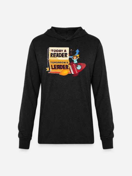 Leader gift - Unisex Long Sleeve Hoodie Shirt - heather black