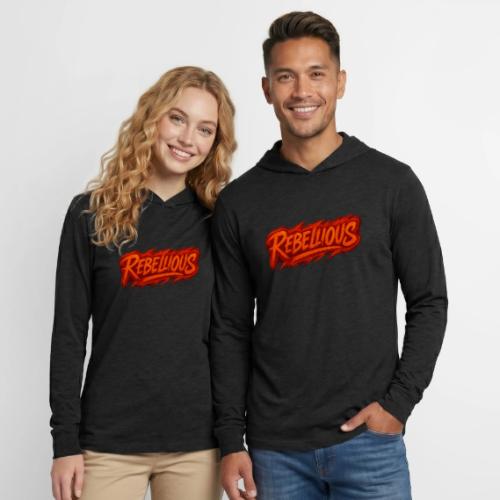 Rebellious Graffiti Neon Orange Streetwear T-Shirt - Unisex Long Sleeve Hoodie Shirt