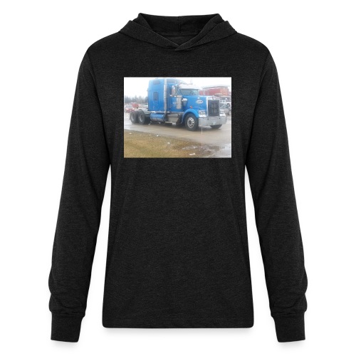 semi truck blue - Unisex Long Sleeve Hoodie Shirt