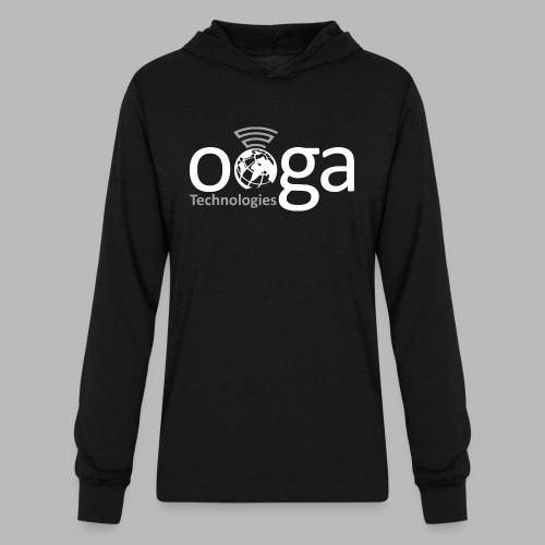 OOGA Logo White - Unisex Long Sleeve Hoodie Shirt