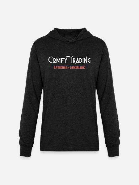 Comfy trading - Unisex Long Sleeve Hoodie Shirt - heather black