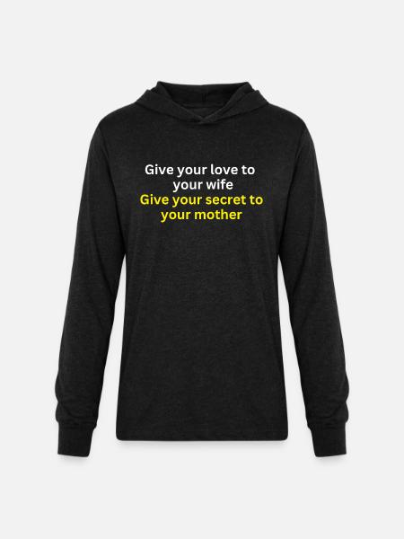 Love and Loyalty T-shirt - Unisex Long Sleeve Hoodie Shirt - heather black