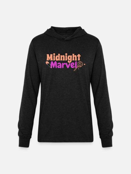 Midnight Marvel - Unisex Long Sleeve Hoodie Shirt - heather black