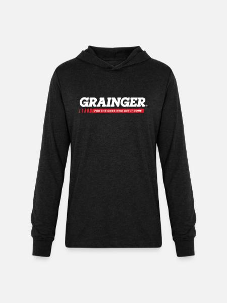 Grainger Logo - Unisex Long Sleeve Hoodie Shirt - heather black