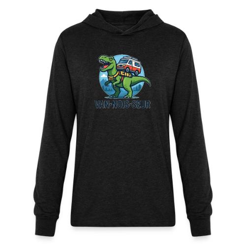 Green Dino Camper Van Design - Unisex Long Sleeve Hoodie Shirt