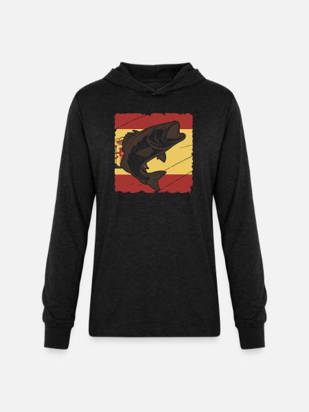 Bass of España - Unisex Long Sleeve Hoodie Shirt - heather black