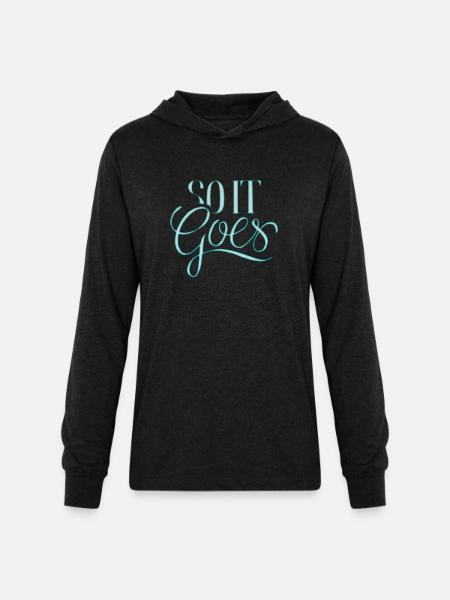 so it goes - Unisex Long Sleeve Hoodie Shirt - heather black