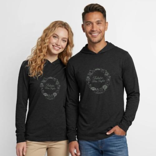 Future Mrs Minimalist Bridal Line Art - Unisex Long Sleeve Hoodie Shirt