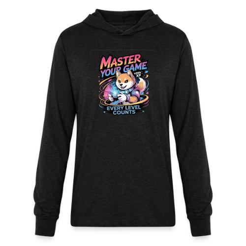 Cute Gamer Shiba Inu Level Up - Unisex Long Sleeve Hoodie Shirt