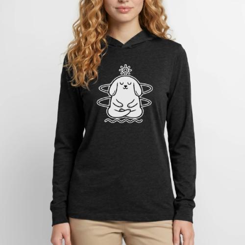 Cute Meditating Bunny Zen Yoga Animal - Unisex Long Sleeve Hoodie Shirt