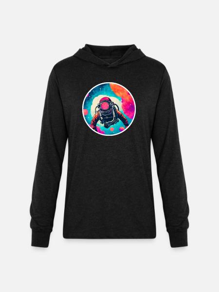 Scuba Steve - Unisex Long Sleeve Hoodie Shirt - heather black