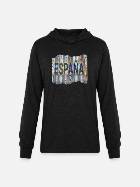 ESPAÑA 24 1 - Unisex Long Sleeve Hoodie Shirt - heather black