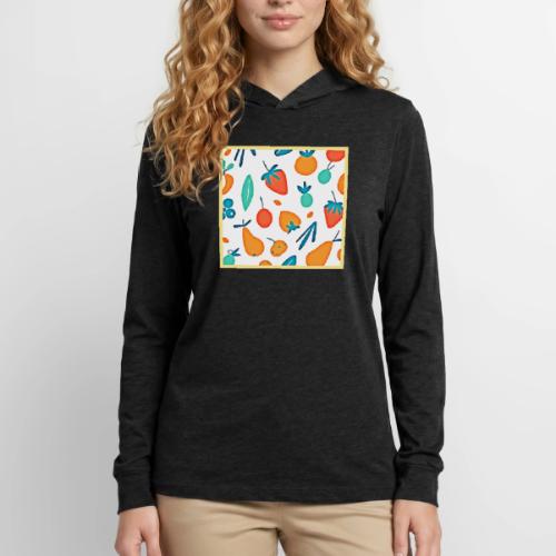 Fruit Whimsy: Playful Pattern - Unisex Long Sleeve Hoodie Shirt
