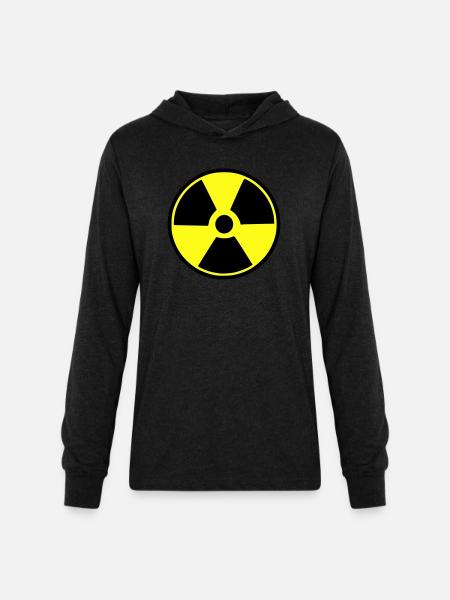 radioactive - Unisex Long Sleeve Hoodie Shirt - heather black