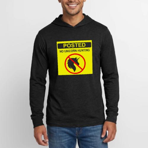 Posted Unicorn Hunting (open) - Unisex Long Sleeve Hoodie Shirt
