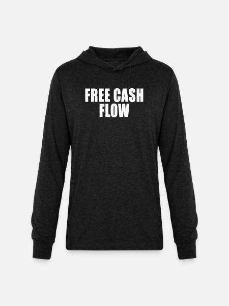 Free Cash Flow - Unisex Long Sleeve Hoodie Shirt - heather black