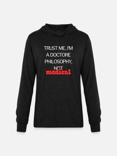 Funny Medical quotes Classic - Unisex Long Sleeve Hoodie Shirt - heather black