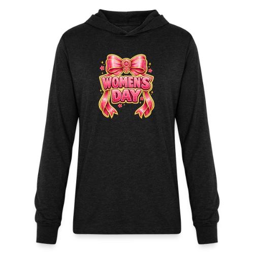 Cute Pink Bow Women’s Day Feminist Symbol - Unisex Long Sleeve Hoodie Shirt