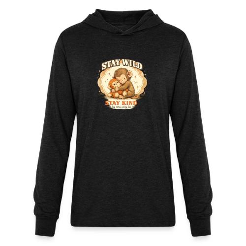 Stay Wild Stay Kind Punch Monkey Hug - Unisex Long Sleeve Hoodie Shirt