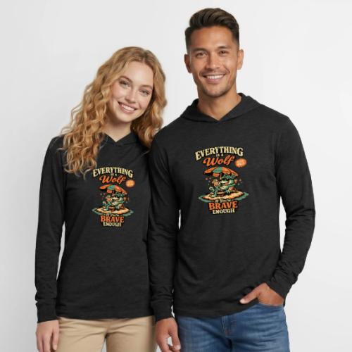 Everything Is A Wolf – Retro Chill - Unisex Long Sleeve Hoodie Shirt