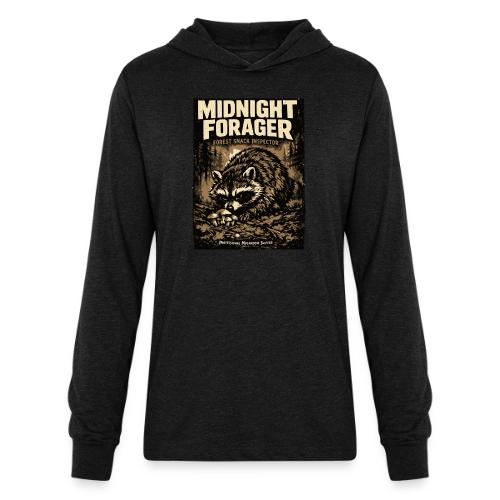 Midnight Forager Raccoon Mushroom Hunter - Unisex Long Sleeve Hoodie Shirt