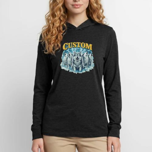 Custom Wolf Pack Howling Moon Vintage Wilderness - Unisex Long Sleeve Hoodie Shirt
