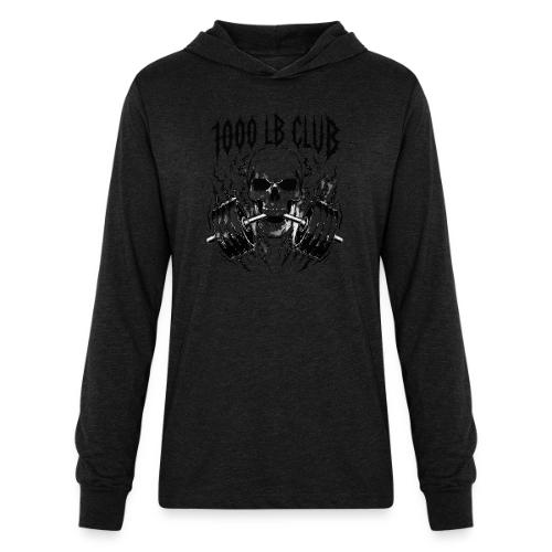 1000 LB Club Skull Barbell Powerlif - Unisex Long Sleeve Hoodie Shirt