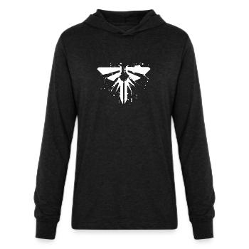 the last of fireflies ellie joel abby us - Unisex Long Sleeve Hoodie Shirt - heather black - Front - AI Model Female 172 light (172cm) & AI Model Male 178 dark (178cm)