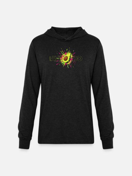 VARENO - URBAN SPLIT - Unisex Long Sleeve Hoodie Shirt - heather black