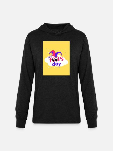 April fool's day - Unisex Long Sleeve Hoodie Shirt - heather black