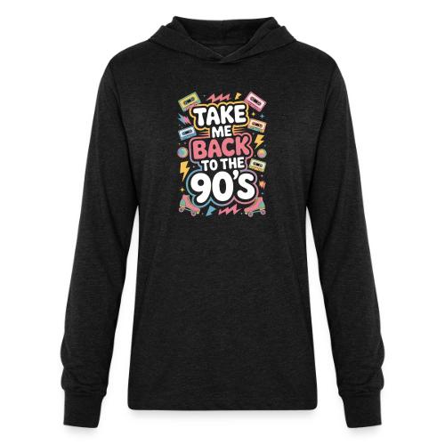 Retro 90s Take Me Back Graphic Art - Unisex Long Sleeve Hoodie Shirt
