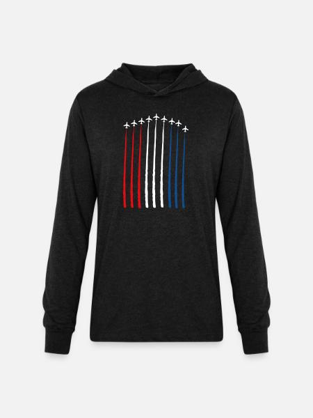 4th of July - Unisex Long Sleeve Hoodie Shirt - heather black