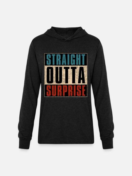 Straight Outta Surprise Arizona AZ - Unisex Long Sleeve Hoodie Shirt - heather black