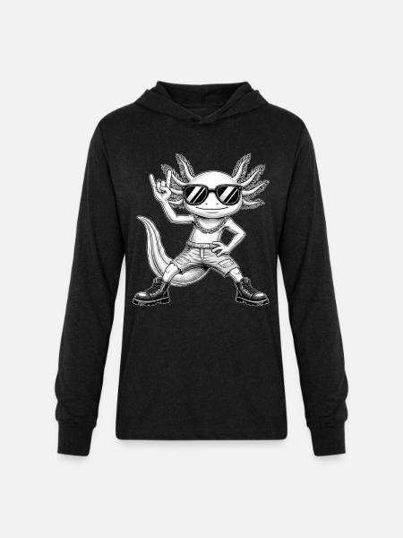Sunglasses Salamander Rocker - Unisex Long Sleeve Hoodie Shirt - heather black