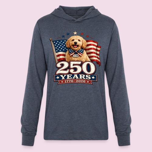 America 250 Dog Mom Goldendoodle - Unisex Long Sleeve Hoodie Shirt
