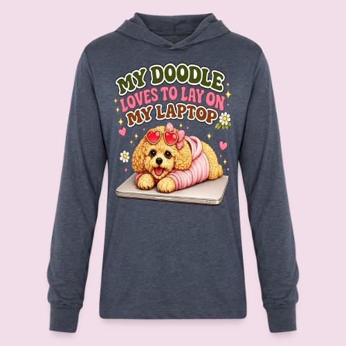 My Laptop Belongs to My Doodle - Unisex Long Sleeve Hoodie Shirt