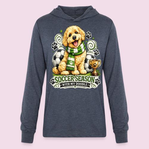 Soccer Season With My Doodle Goldendoodle Dog - Unisex Long Sleeve Hoodie Shirt
