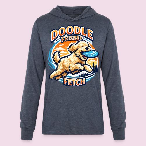 Doodle Frisbee Fetch | Goldendoodle Dog Lover - Unisex Long Sleeve Hoodie Shirt