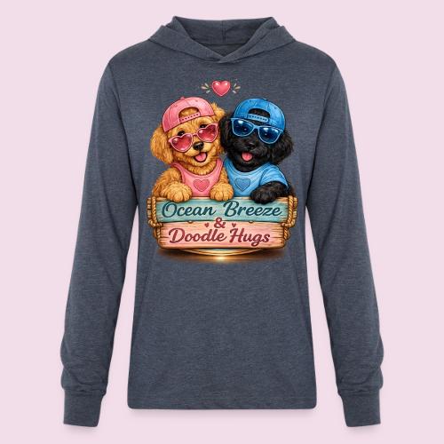 Ocean Breeze & Doodle Hugs - Unisex Long Sleeve Hoodie Shirt