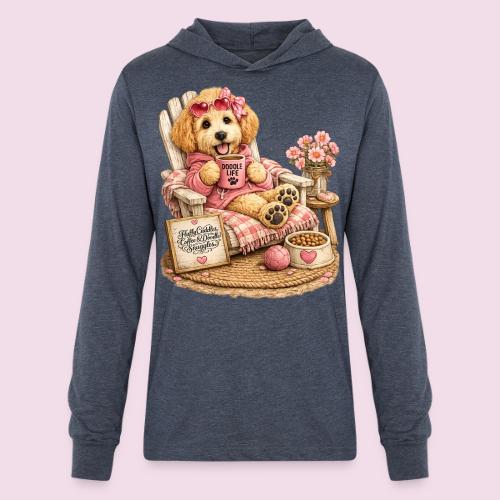 Just Enjoying Life Doodle Dog - Unisex Long Sleeve Hoodie Shirt