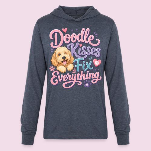 Doodle Kisses Fix Everything Dog Lover Gift - Unisex Long Sleeve Hoodie Shirt