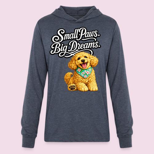 Small Paws Big Dreams Goldendoodle Puppy - Unisex Long Sleeve Hoodie Shirt