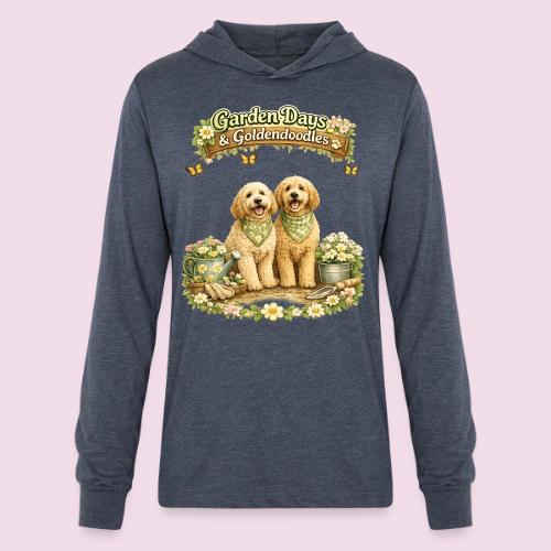Garden Days & Goldendoodles Cozy Dog Lovers Design - Unisex Long Sleeve Hoodie Shirt