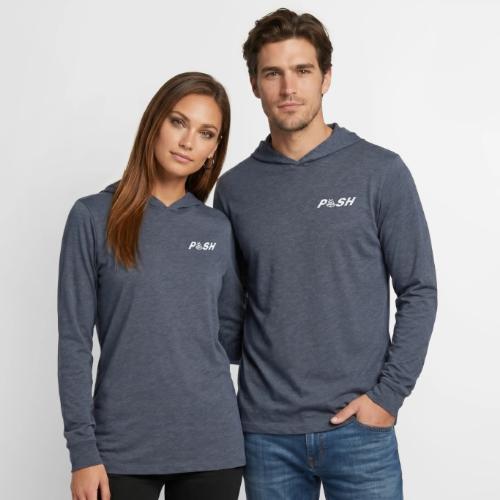 PUSH Simple Logo - Unisex Long Sleeve Hoodie Shirt