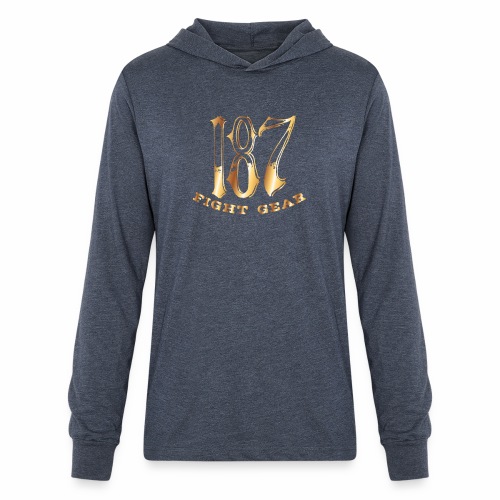 187 Fight Gear Gold Logo Street Wear - Unisex Long Sleeve Hoodie Shirt