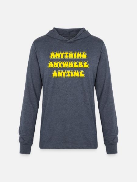The Goodies Anything Anywhere Anytime - Unisex Long Sleeve Hoodie Shirt - heather navy